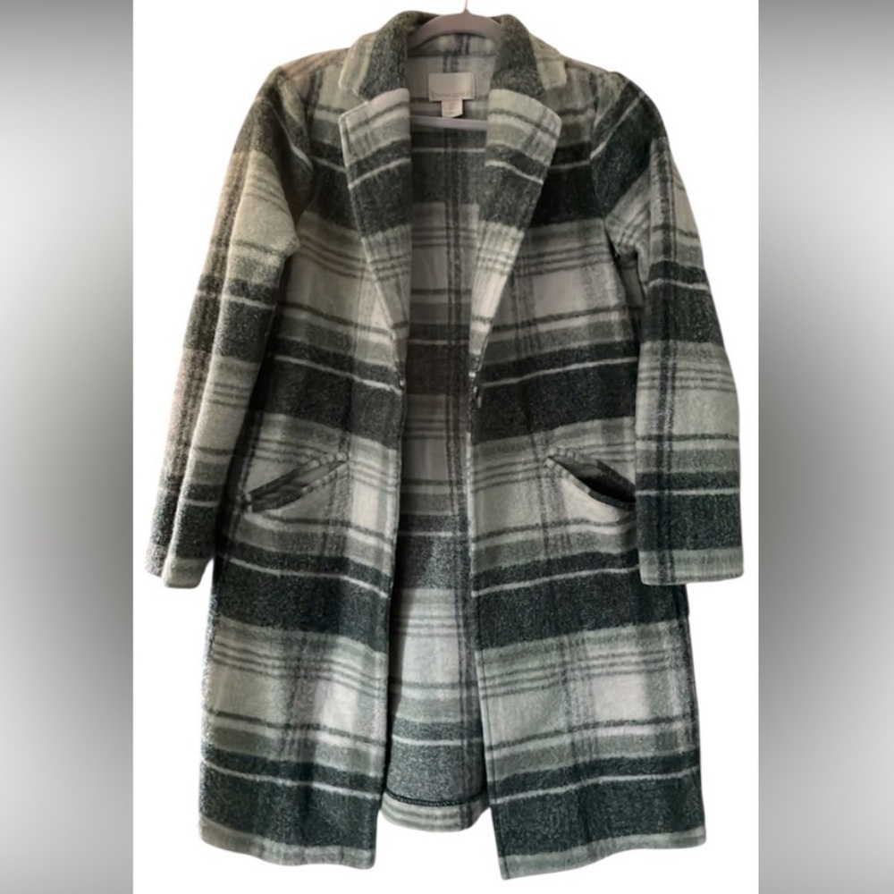 NWOT Cynthia Rowley Green Plaid Shackleton Shacket Sz. S